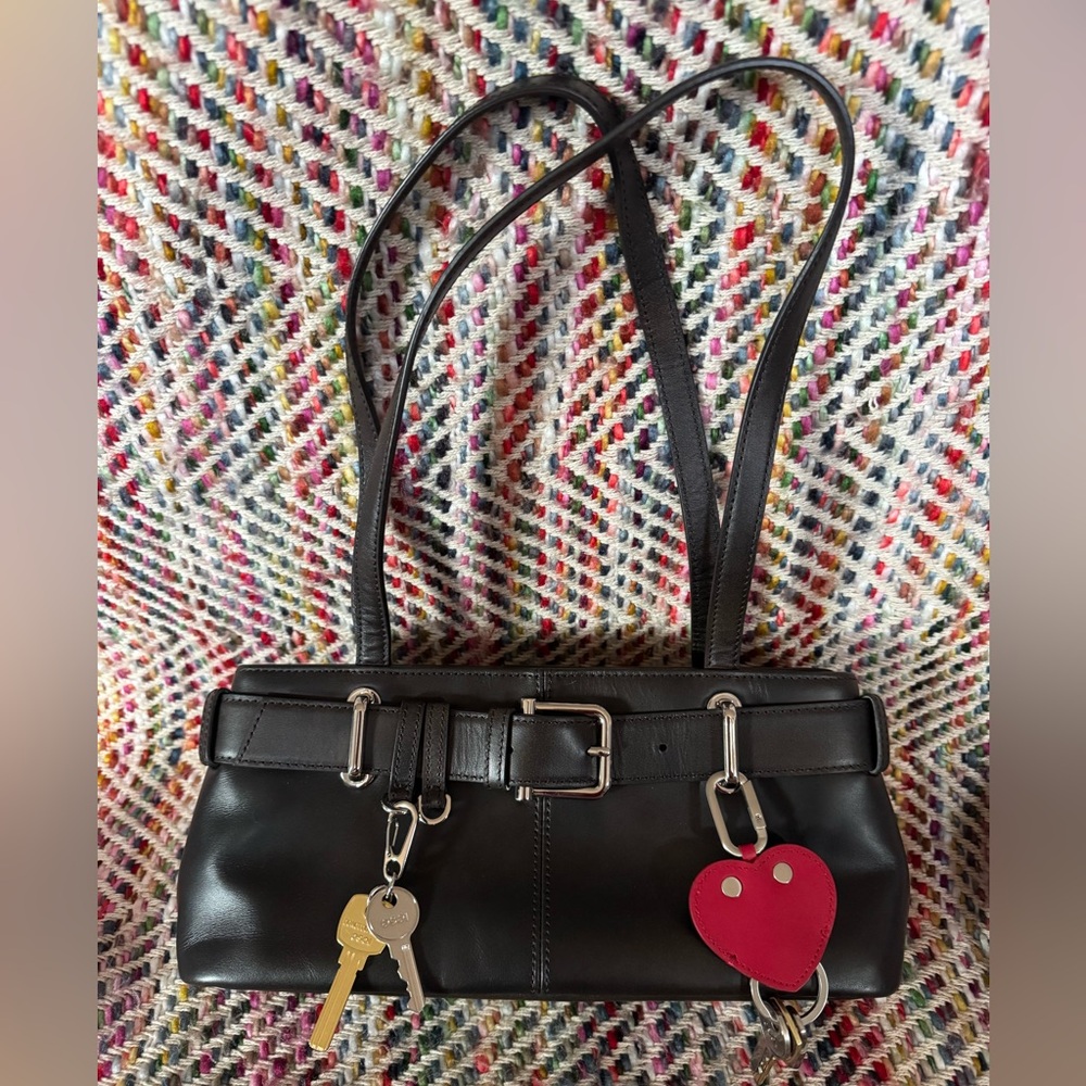 OSOI SHOULDER BROCLE MINI BAG [STAIN BROWN]